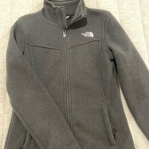 North Face Women’s Charcoal Gray Full Zip Fleece